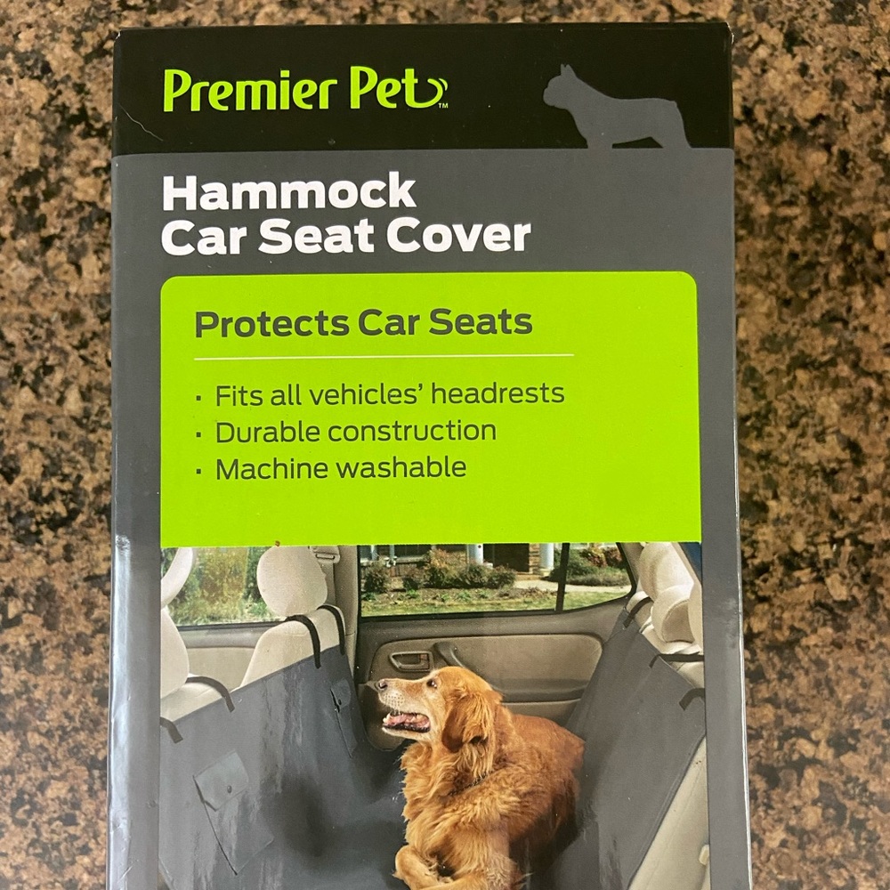 Premier Pet hammock car seat cover in black